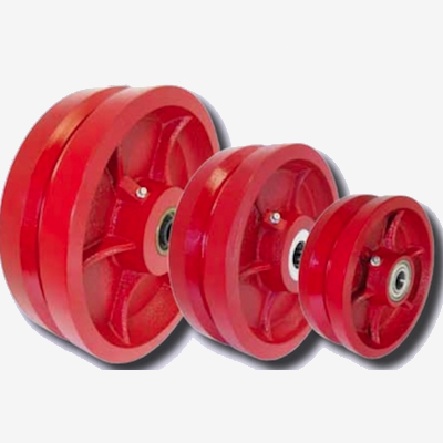 ductile steel v-groove wheels